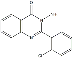 3-amino-2-(2-chlorophenyl)-4(3H)-quinazolinone Struktur