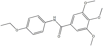 N-(4-ethoxyphenyl)-3,4,5-trimethoxybenzamide Struktur