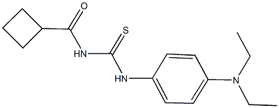 N-(cyclobutylcarbonyl)-N'-[4-(diethylamino)phenyl]thiourea Struktur