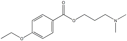 3-(dimethylamino)propyl 4-ethoxybenzoate Struktur