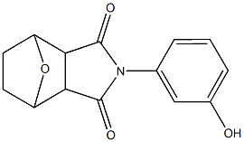 4-(3-hydroxyphenyl)-10-oxa-4-azatricyclo[5.2.1.0~2,6~]decane-3,5-dione Struktur