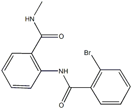 2-[(2-bromobenzoyl)amino]-N-methylbenzamide Struktur