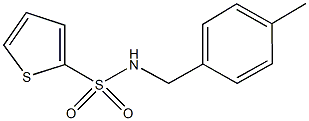 N-(4-methylbenzyl)-2-thiophenesulfonamide Struktur