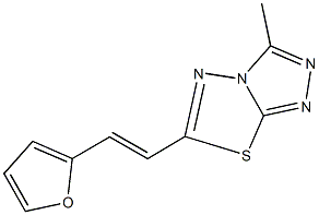 6-[2-(2-furyl)vinyl]-3-methyl[1,2,4]triazolo[3,4-b][1,3,4]thiadiazole Struktur