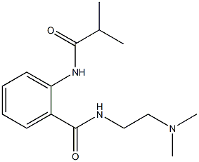 N-[2-(dimethylamino)ethyl]-2-(isobutyrylamino)benzamide Struktur