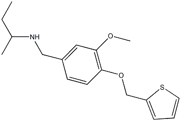 N-(sec-butyl)-N-[3-methoxy-4-(2-thienylmethoxy)benzyl]amine Struktur