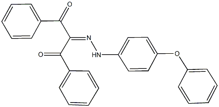 1,3-diphenylpropane-1,2,3-trione 2-[(4-phenoxyphenyl)hydrazone] Struktur