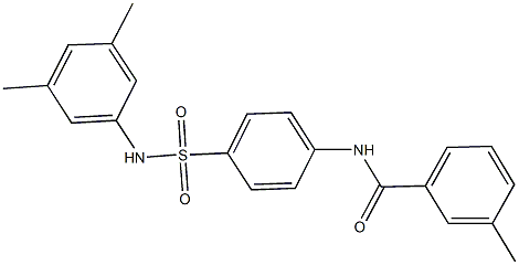 N-{4-[(3,5-dimethylanilino)sulfonyl]phenyl}-3-methylbenzamide Struktur