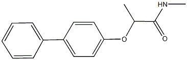 2-([1,1'-biphenyl]-4-yloxy)-N-methylpropanamide Struktur