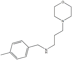 N-(4-methylbenzyl)-N-[3-(4-morpholinyl)propyl]amine Struktur