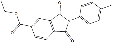 ethyl 2-(4-methylphenyl)-1,3-dioxoisoindoline-5-carboxylate Struktur