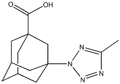 3-(5-methyl-2H-tetraazol-2-yl)-1-adamantanecarboxylic acid Struktur