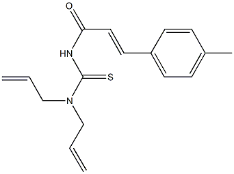 N,N-diallyl-N'-[3-(4-methylphenyl)acryloyl]thiourea Struktur