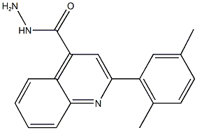 2-(2,5-dimethylphenyl)-4-quinolinecarbohydrazide Struktur