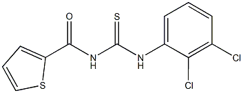 N-(2,3-dichlorophenyl)-N'-(2-thienylcarbonyl)thiourea Struktur