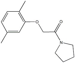 1-[(2,5-dimethylphenoxy)acetyl]pyrrolidine Struktur