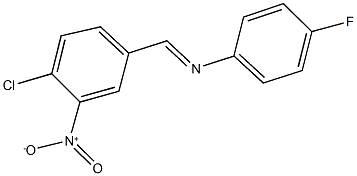 N-(4-chloro-3-nitrobenzylidene)-4-fluoroaniline Struktur