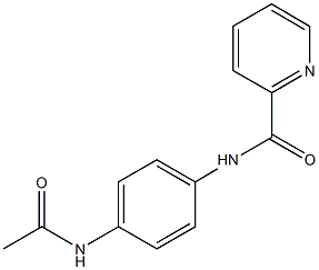 N-[4-(acetylamino)phenyl]-2-pyridinecarboxamide Struktur