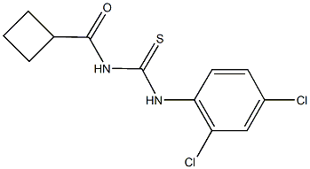 N-(cyclobutylcarbonyl)-N'-(2,4-dichlorophenyl)thiourea Struktur