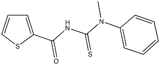 N-methyl-N-phenyl-N'-(2-thienylcarbonyl)thiourea Struktur