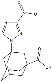 3-{3-nitro-1H-1,2,4-triazol-1-yl}-1-adamantanecarboxylic acid Struktur