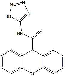 N-(1H-tetraazol-5-yl)-9H-xanthene-9-carboxamide Struktur