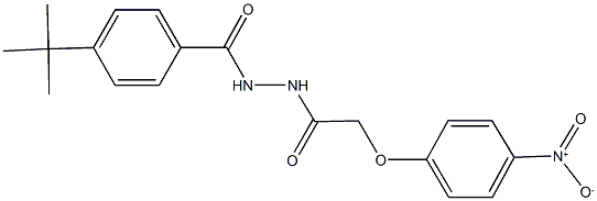 N'-(4-tert-butylbenzoyl)-2-{4-nitrophenoxy}acetohydrazide Struktur