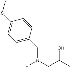 1-{[4-(methylsulfanyl)benzyl]amino}-2-propanol Struktur