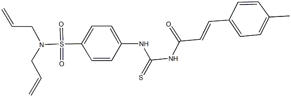 N,N-diallyl-4-[({[3-(4-methylphenyl)acryloyl]amino}carbothioyl)amino]benzenesulfonamide Struktur