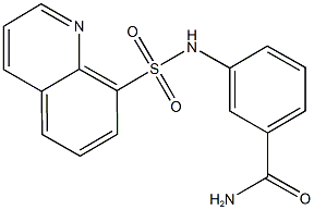 3-[(8-quinolinylsulfonyl)amino]benzamide Struktur