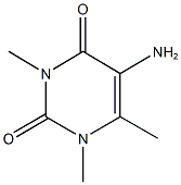 5-amino-1,3,6-trimethylpyrimidine-2,4(1H,3H)-dione Struktur