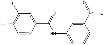 N-{3-nitrophenyl}-3-iodo-4-methylbenzamide Struktur