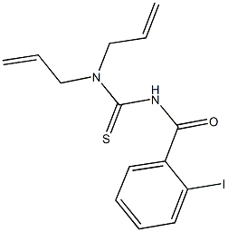 N,N-diallyl-N'-(2-iodobenzoyl)thiourea Struktur