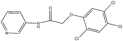 N-(3-pyridinyl)-2-(2,4,5-trichlorophenoxy)acetamide Struktur