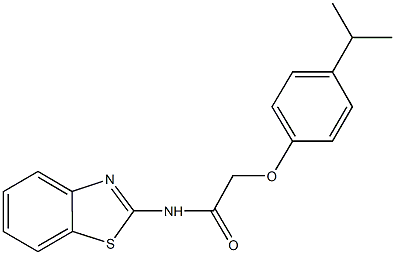 N-(1,3-benzothiazol-2-yl)-2-(4-isopropylphenoxy)acetamide Struktur