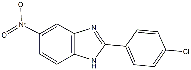 2-(4-chlorophenyl)-5-nitro-1H-benzimidazole Struktur