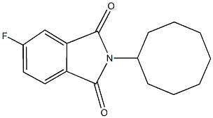 2-cyclooctyl-5-fluoro-1H-isoindole-1,3(2H)-dione Struktur