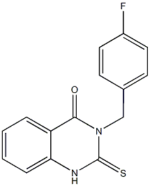 3-(4-fluorobenzyl)-2-thioxo-2,3-dihydro-4(1H)-quinazolinone Struktur