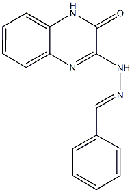 benzaldehyde (3-oxo-3,4-dihydro-2-quinoxalinyl)hydrazone Struktur