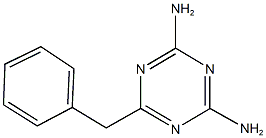 4-amino-6-benzyl-1,3,5-triazin-2-ylamine Struktur