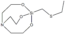 1-[(ethylsulfanyl)methyl]-2,8,9-trioxa-5-aza-1-silabicyclo[3.3.3]undecane Struktur