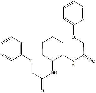 2-phenoxy-N-{2-[(phenoxyacetyl)amino]cyclohexyl}acetamide Struktur