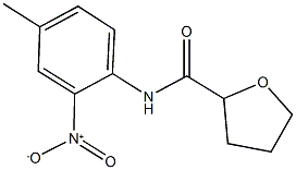 N-{2-nitro-4-methylphenyl}tetrahydro-2-furancarboxamide Struktur