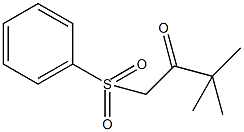 3,3-dimethyl-1-(phenylsulfonyl)-2-butanone Struktur