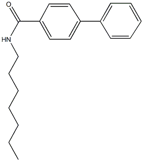 N-heptyl[1,1'-biphenyl]-4-carboxamide Struktur