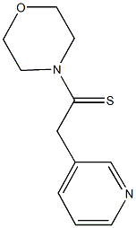 4-[2-(3-pyridinyl)ethanethioyl]morpholine Struktur