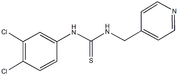 N-(3,4-dichlorophenyl)-N'-(4-pyridinylmethyl)thiourea Struktur