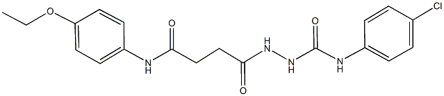 N-(4-chlorophenyl)-2-[4-(4-ethoxyanilino)-4-oxobutanoyl]hydrazinecarboxamide Struktur