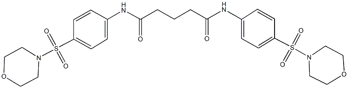 N~1~,N~5~-bis[4-(morpholin-4-ylsulfonyl)phenyl]pentanediamide Struktur