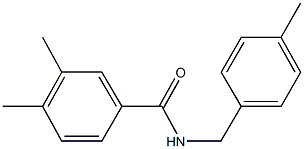 3,4-dimethyl-N-(4-methylbenzyl)benzamide Struktur